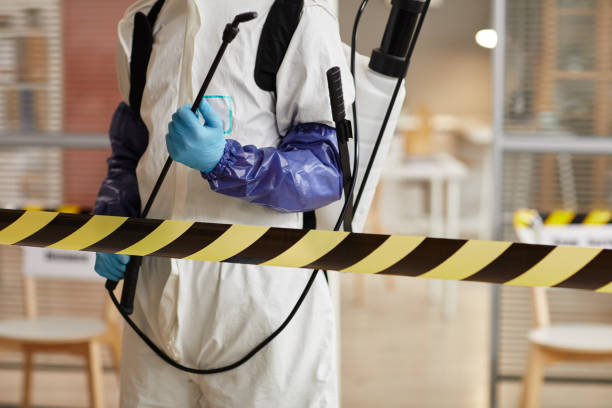 Professional Biohazard Cleanup technician working in Delton, MI
